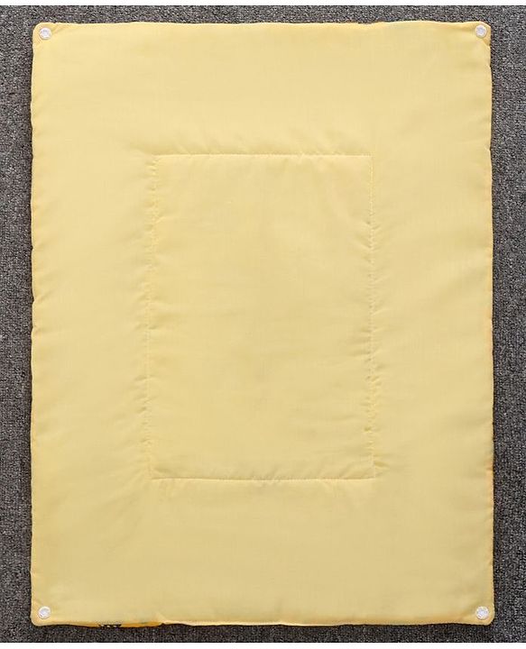 Babyhug Diaper Changing Mat Set of 3 with Removable waterproof Sheet Circle Print-Yellow