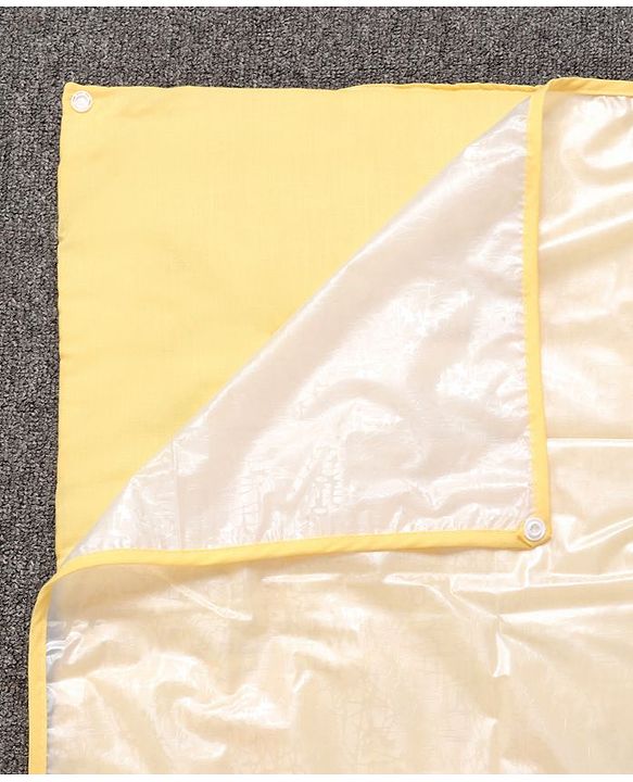 Babyhug Diaper Changing Mat Set of 3 with Removable waterproof Sheet Circle Print-Yellow