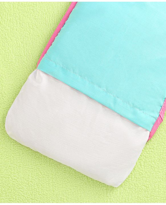 Babyhug Head Shaping Mustard Seed Rai Pillow Unicorn Print - Sea Green