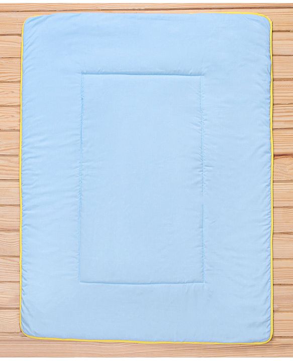 Babyhug Cotton Quilt Moon Print - Blue