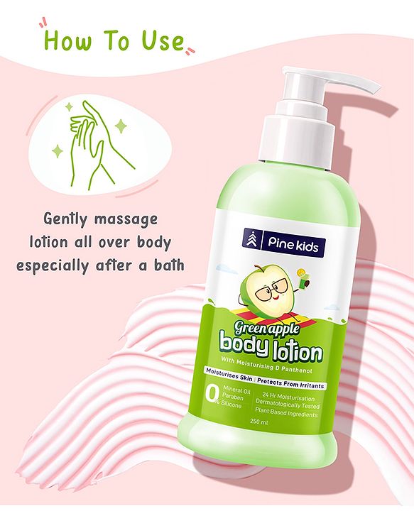 Pine Kids Green Apple Body Lotion- 250 ml