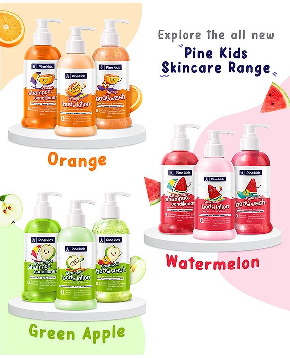 Pine Kids Orange Shampoo & Conditioner - 250 ml