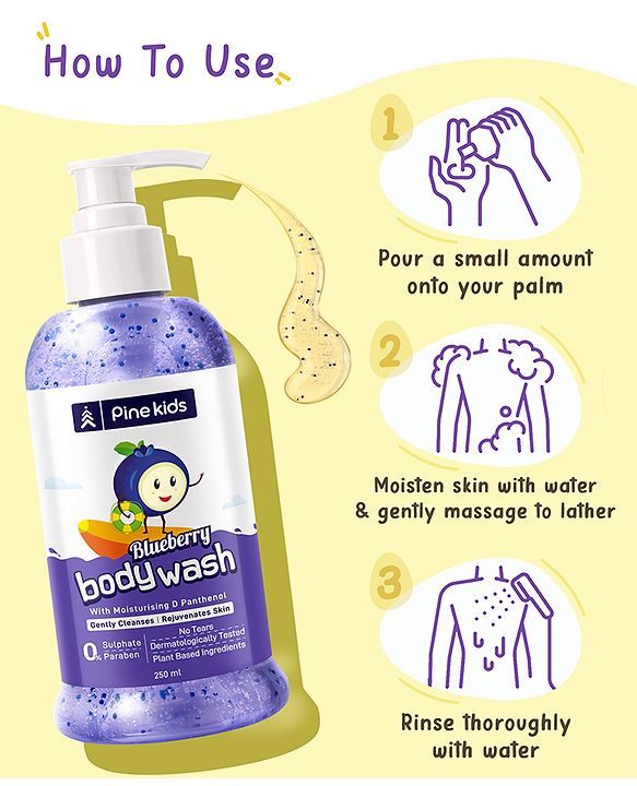 Pine Kids Blueberry Bodywash - 250 ml