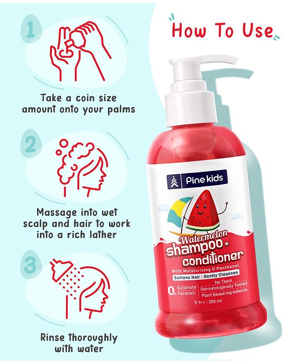 Pine Kids Orange Shampoo & Conditioner - 250 ml