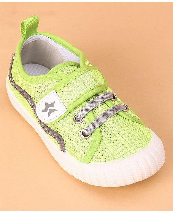 Cute Walk by Babyhug Casual Shoes with Velcro - Green