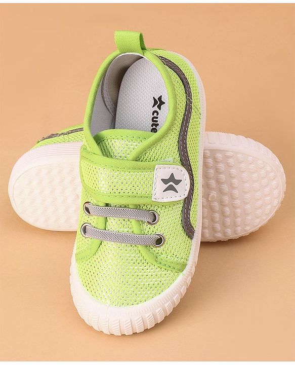 Cute Walk by Babyhug Casual Shoes with Velcro - Green