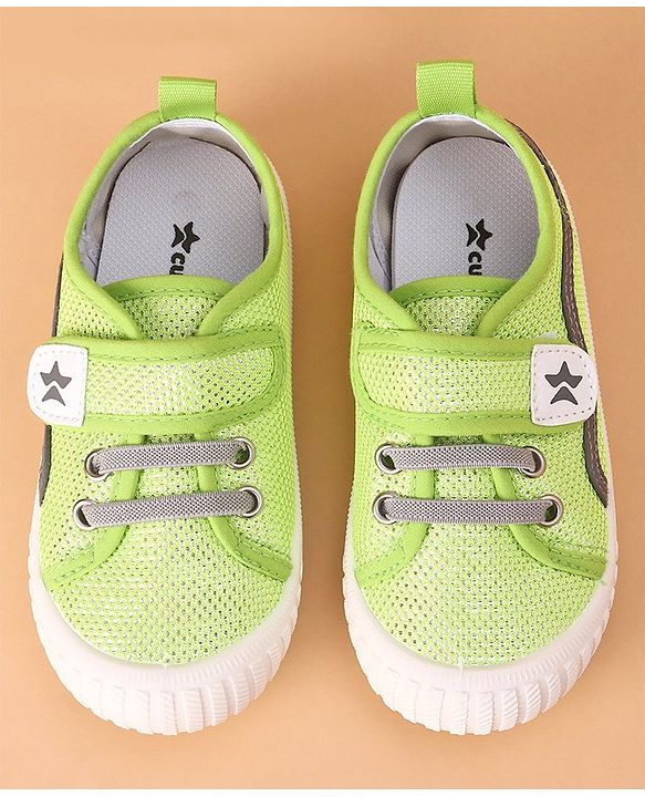Cute Walk by Babyhug Casual Shoes with Velcro - Green