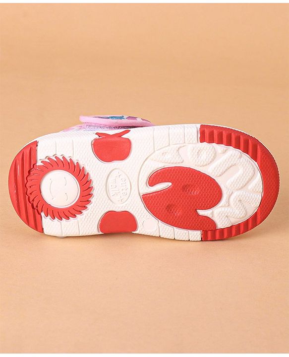 Cute Walk by Babyhug Velcro Closure Sandals Whale Patch - Pink