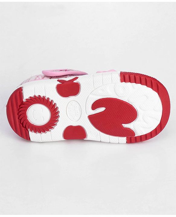 Cute Walk by Babyhug Embellished Casual Shoes With Velcro Closure Bow Applique- Pink