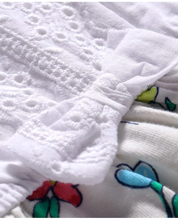Babyhug 100% Cotton Sleevelees Shine Print Frock - Pink