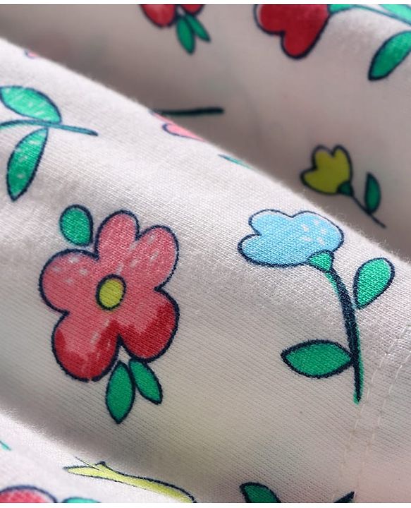 Babyhug 100% Cotton Sleevelees Shine Print Frock - Pink