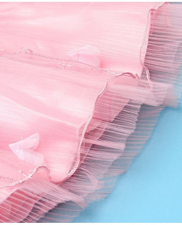 Babyhug Woven Embellished Party Skirt - Pink