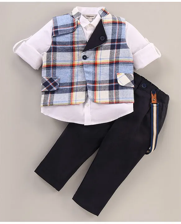 Baby Boys Kids Gentleman Outfits Suit Coat Tie Shirt+Pants+Waistcoat Set  Clothes | eBay