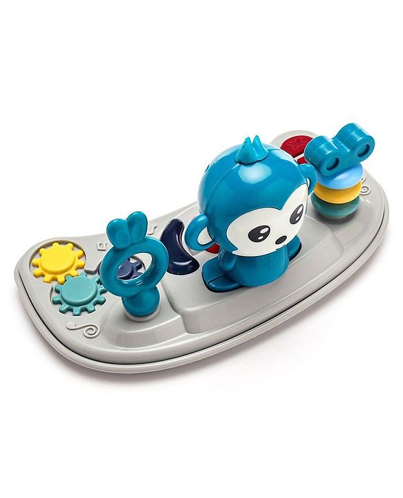 Babyhug Rejoice Musical Baby Walker Cum Rocker Function With Adjustable Height - Green White (Toys color may vary)