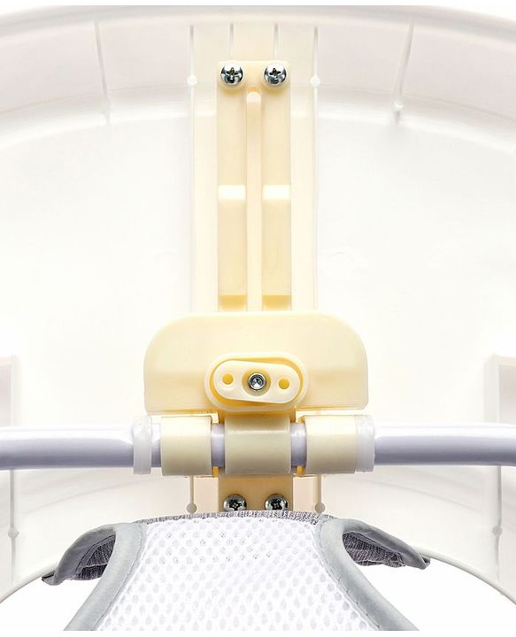 Babyhug Rejoice Musical Baby Walker Cum Rocker Function With Adjustable Height - Green White (Toys color may vary)