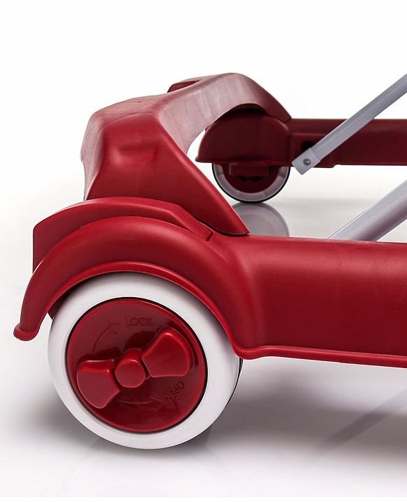 Babyhug Little Racer Car Shape Walker - Blue| Removable Toy Tray| Smooth Swivel Wheels| Light & Music| Comfortable Seat