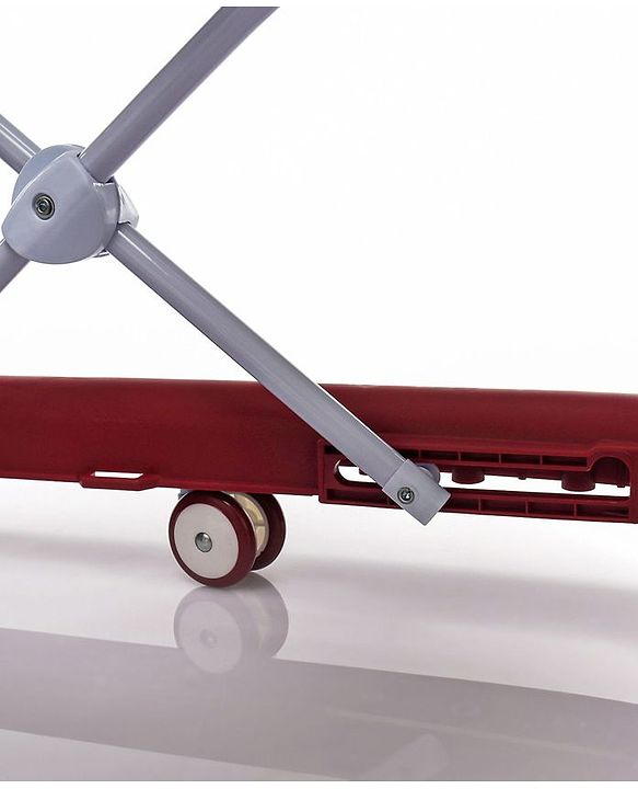 Babyhug Little Racer Car Shape Walker - Blue| Removable Toy Tray| Smooth Swivel Wheels| Light & Music| Comfortable Seat