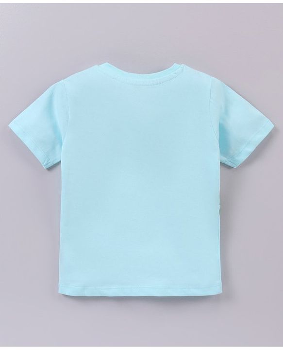 Babyhug Half Sleeves Cotton T-Shirt Republic Day Print - Blue