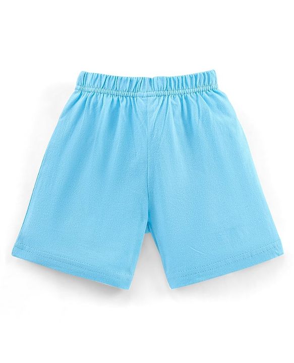Babyhug Cotton Knit Mid Thigh Length Striped Shorts Pack of 3 - White Orange Blue
