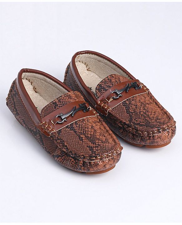 Cute Walk by Babyhug Slip On Formal Shoes- Brown