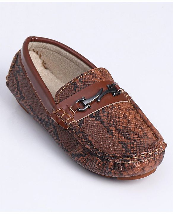 Cute Walk by Babyhug Slip On Formal Shoes- Brown
