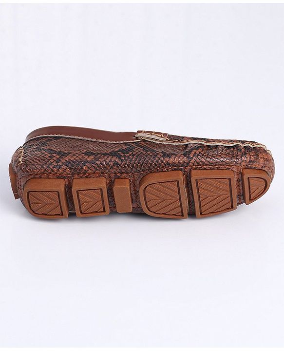 Cute Walk by Babyhug Slip On Formal Shoes- Brown