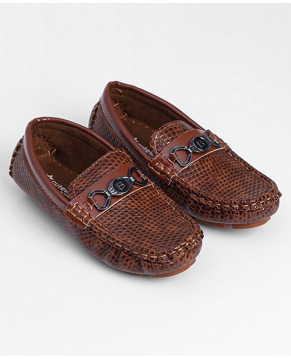 Cute Walk by Babyhug Slip On Formal Shoes- Brown