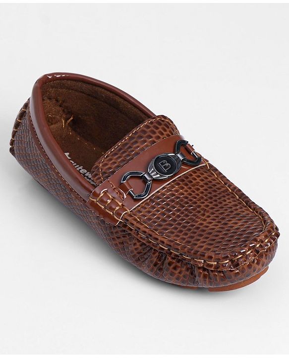 Cute Walk by Babyhug Slip On Formal Shoes- Brown