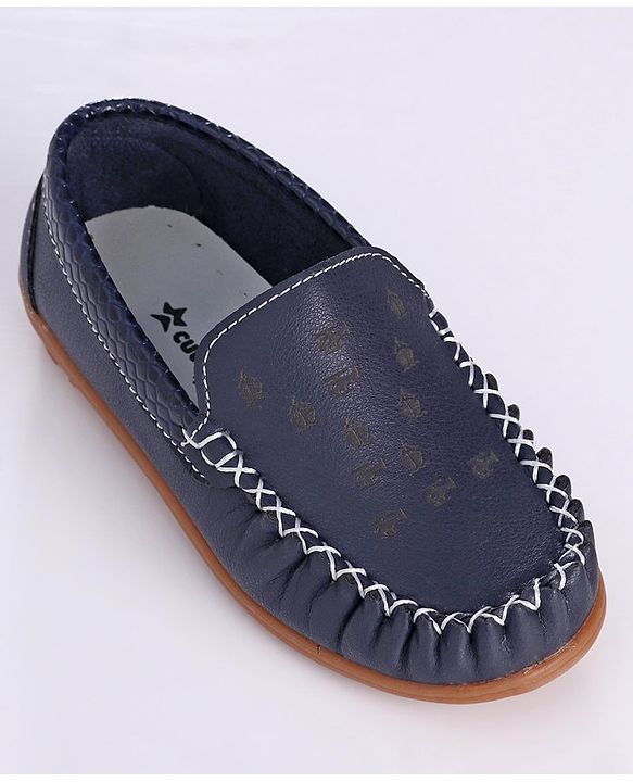 Cute Walk by Babyhug Formal Loafer Shoes - Navy Blue