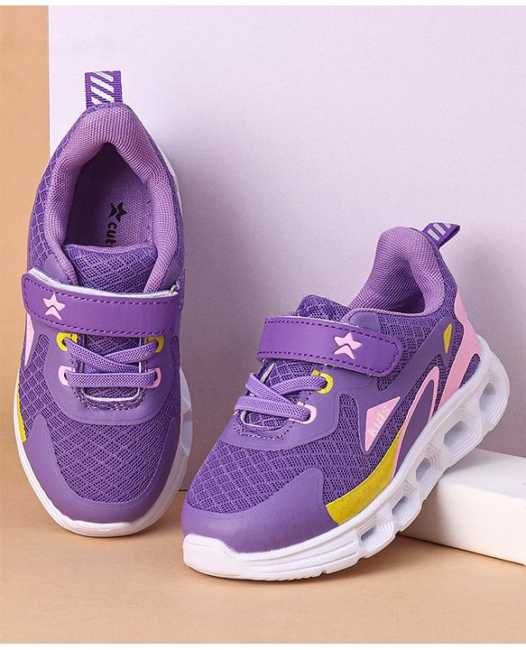 Cute Walk by Babyhug Sneakers With Velcro Closure - Purple