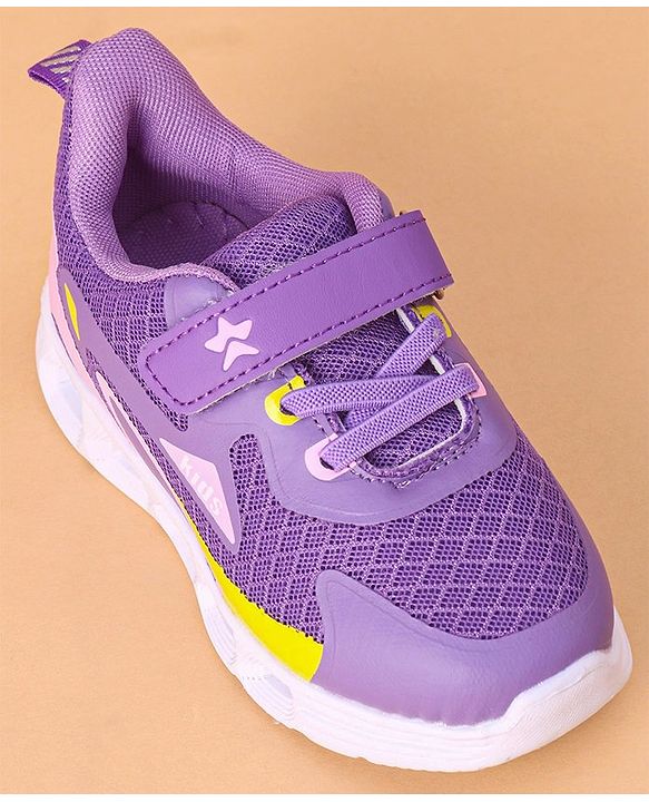 Cute Walk by Babyhug Sneakers With Velcro Closure - Purple