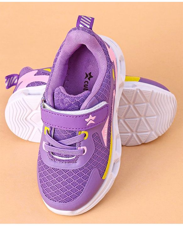 Cute Walk by Babyhug Sneakers With Velcro Closure - Purple