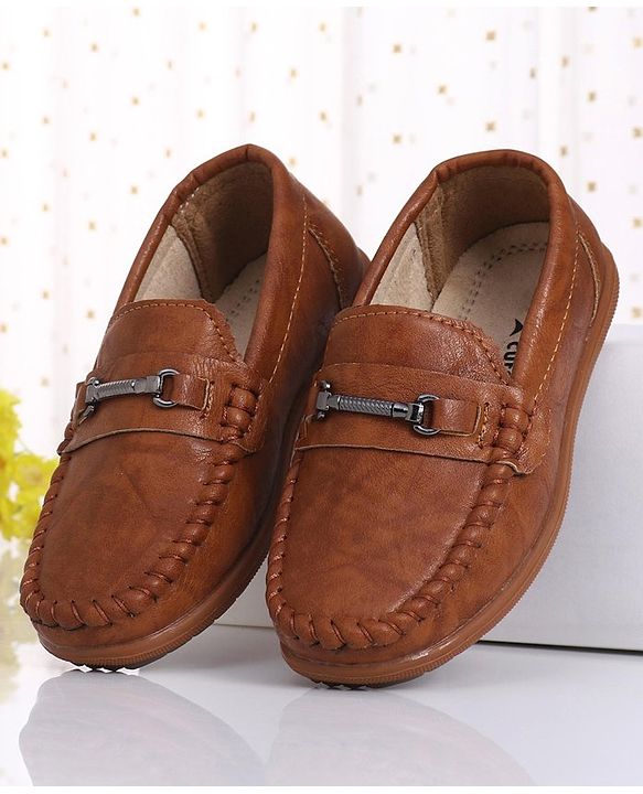 Cute Walk by Babyhug Slip On Formal Shoes - Brown