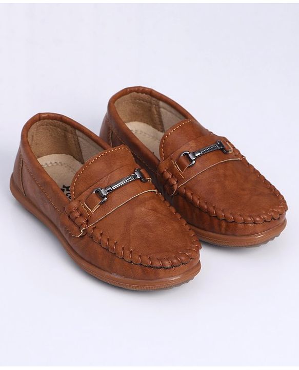 Cute Walk by Babyhug Slip On Formal Shoes - Brown