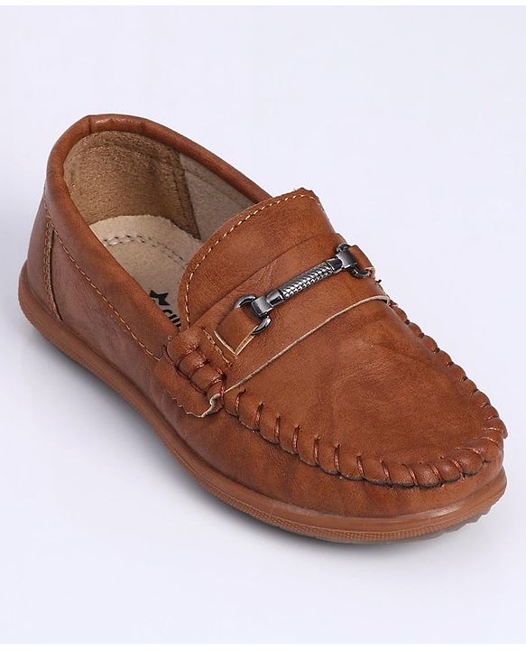 Cute Walk by Babyhug Slip On Formal Shoes - Brown