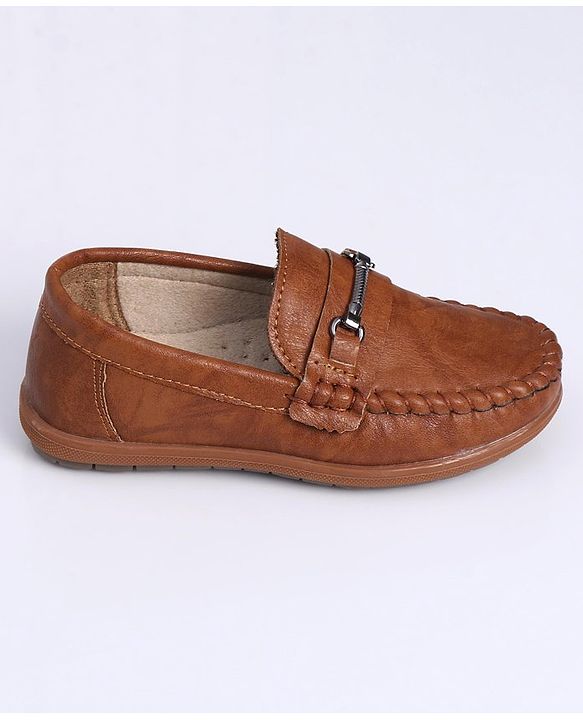 Cute Walk by Babyhug Slip On Formal Shoes - Brown