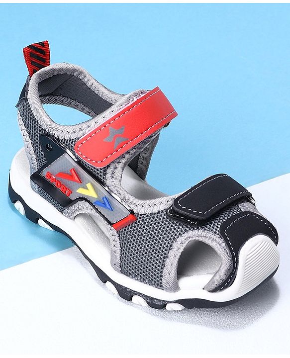 Cute Walk by Babyhug Sandals With Velcro closure - Black
