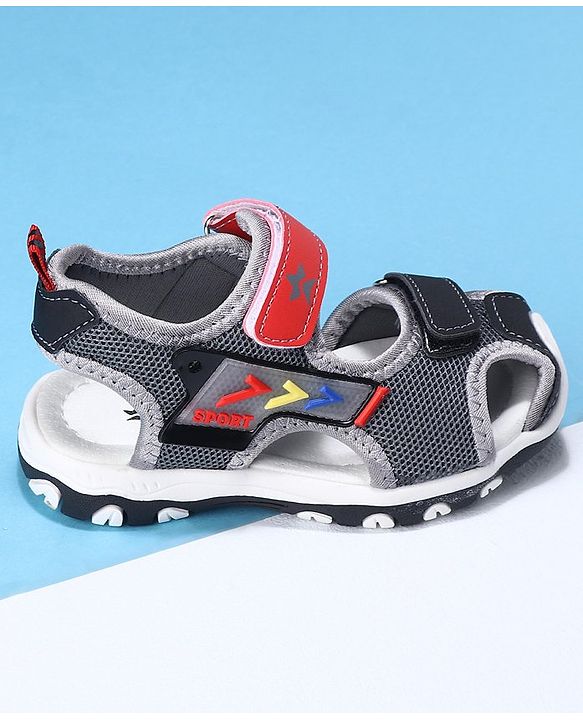 Cute Walk by Babyhug Sandals With Velcro closure - Black