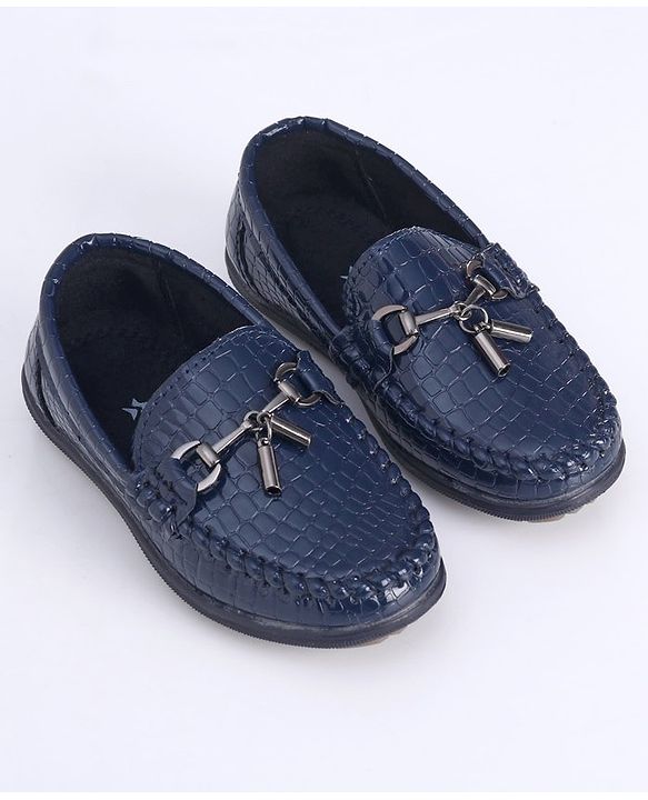 Cute Walk by Babyhug Slip On Formal Shoes - Dark Blue