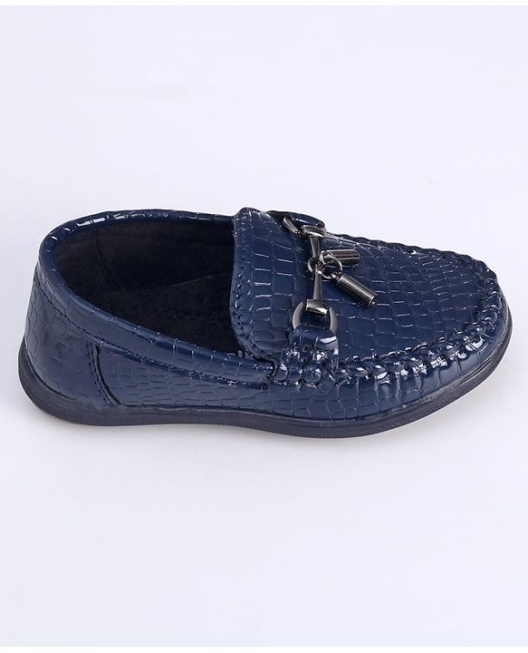 Cute Walk by Babyhug Slip On Formal Shoes - Dark Blue