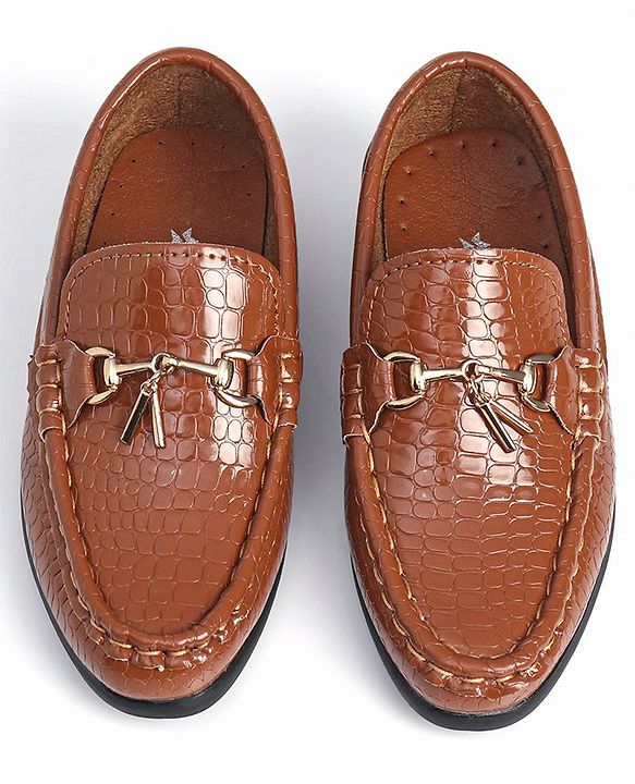 Cute Walk by Babyhug Slip On Formal Shoes - Brown