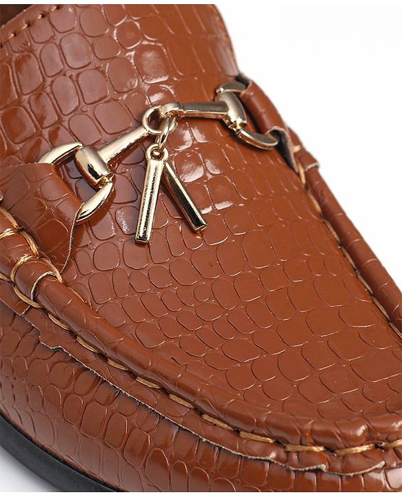 Cute Walk by Babyhug Slip On Formal Shoes - Brown