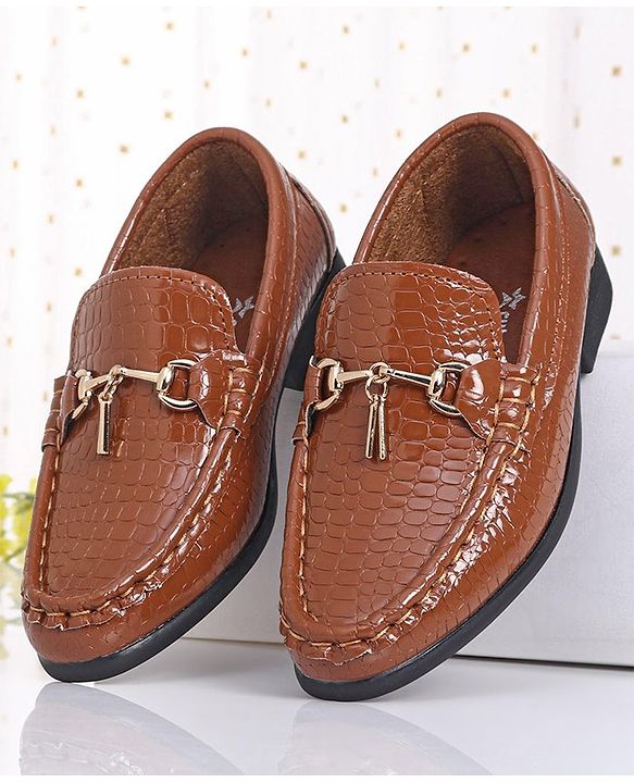 Cute Walk by Babyhug Slip On Formal Shoes - Brown