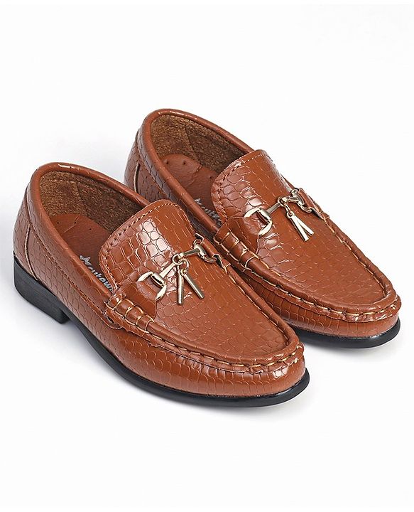 Cute Walk by Babyhug Slip On Formal Shoes - Brown