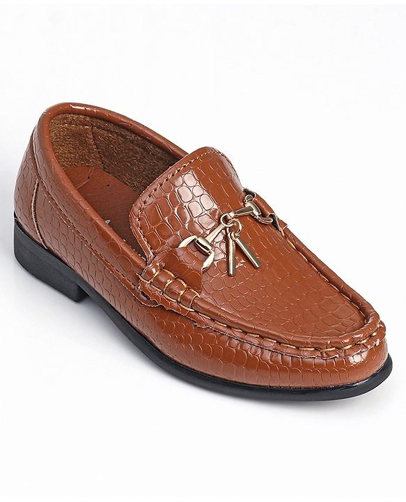 Cute Walk by Babyhug Slip On Formal Shoes - Brown