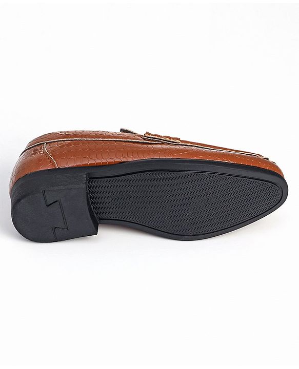 Cute Walk by Babyhug Slip On Formal Shoes - Brown