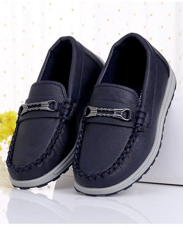 Cute Walk by Babyhug Slip On Formal Shoes - Dark Blue