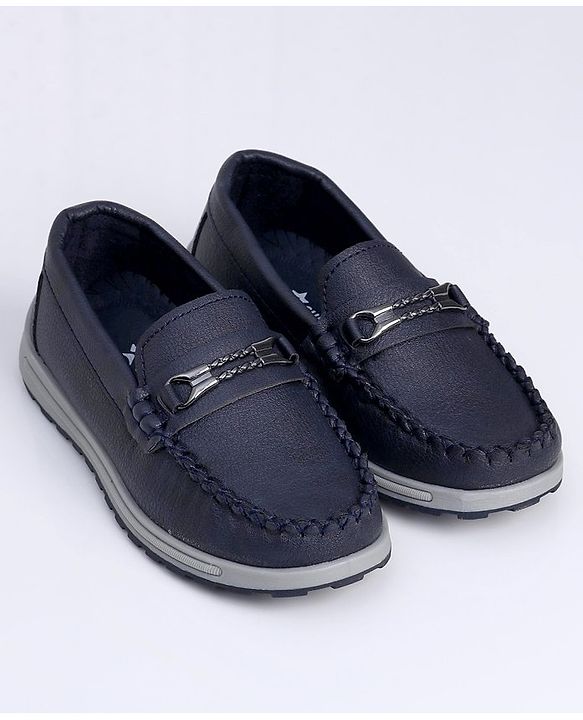 Cute Walk by Babyhug Slip On Formal Shoes - Dark Blue