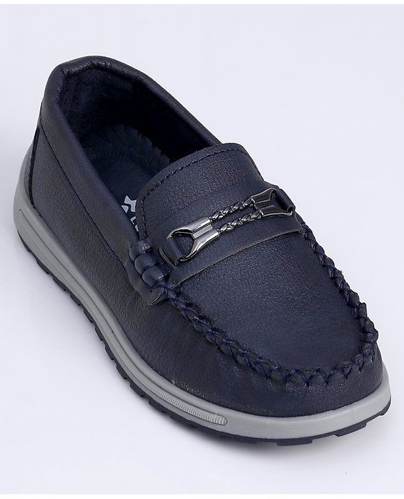 Cute Walk by Babyhug Slip On Formal Shoes - Dark Blue