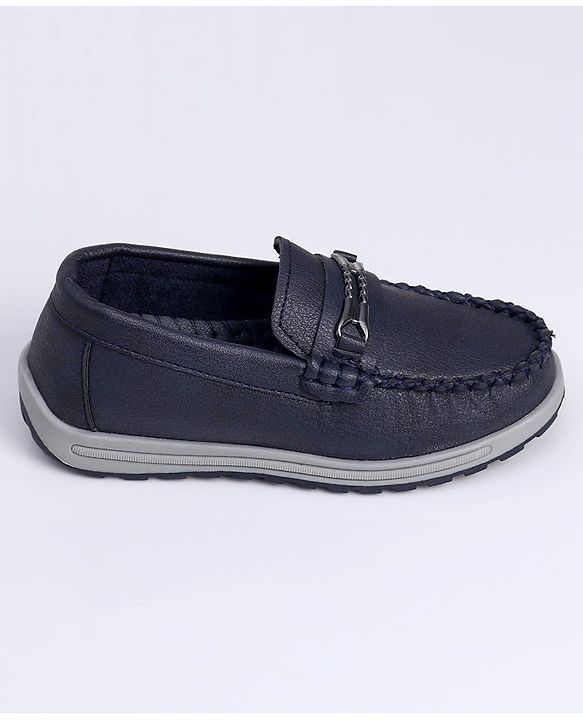 Cute Walk by Babyhug Slip On Formal Shoes - Dark Blue